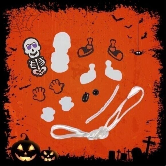 Halloween Skull Long Arm Necklace Craft Kits - Picture 2 of 3